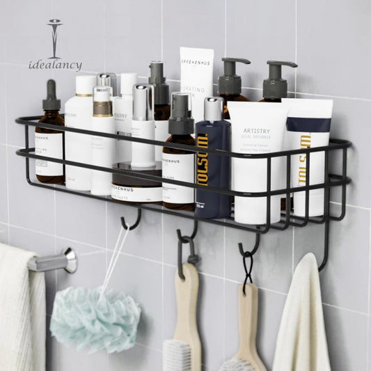 Wall Storage Rack, Multipurpose, No drill/No nail, Bathroom/Kitchen