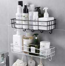 Wall Storage Rack, Multipurpose, No drill/No nail, Bathroom/Kitchen
