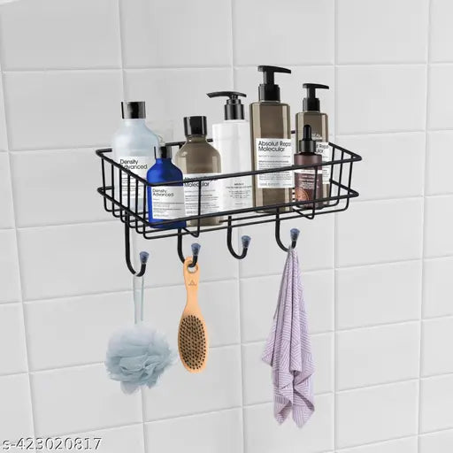 Wall Storage Rack, Multipurpose, No drill/No nail, Bathroom/Kitchen